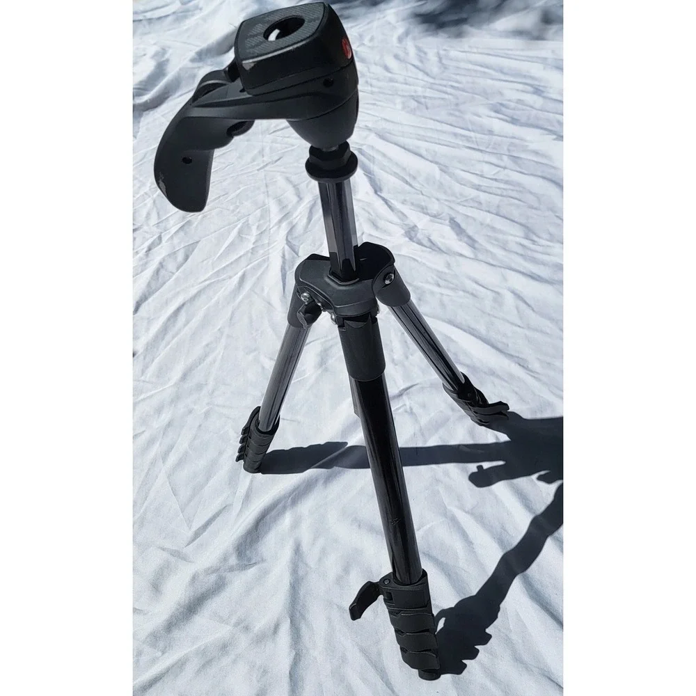 Manfrotto Compact Action Aluminum Tripod w/ Joystick Head Black MKCOMPACTACN-BK